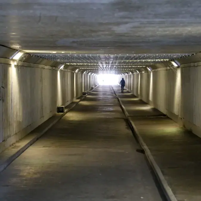 Pool of blood in tunnel mystery solved