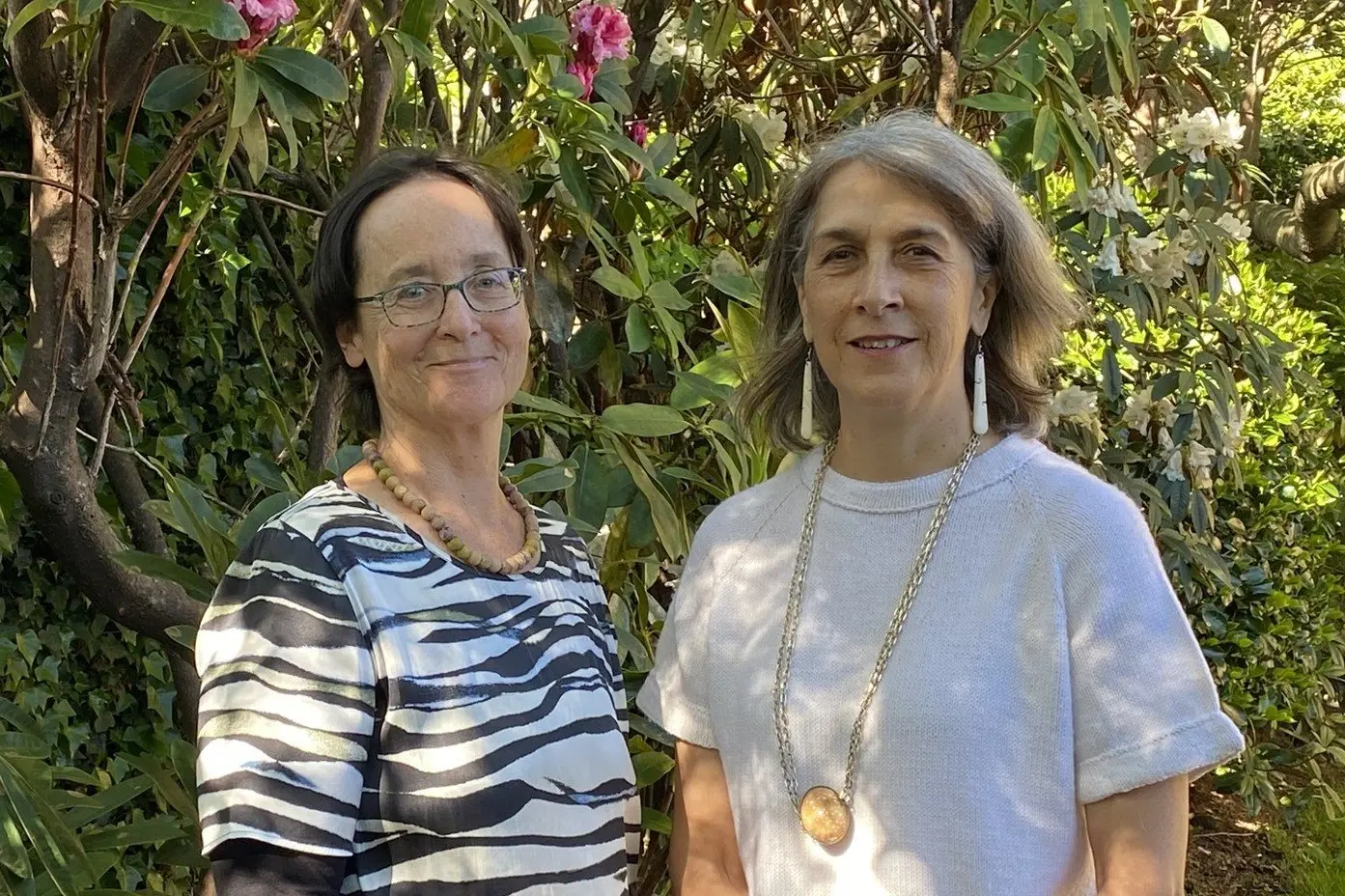 Te Uru Institute for Sustainability co-directors Professor Janet Stephenson, left, and Associate Professor Katharina Ruckstuhl are excited to be bringing together sustainability experts across a broad range of fields. Photo: Brenda Harwood