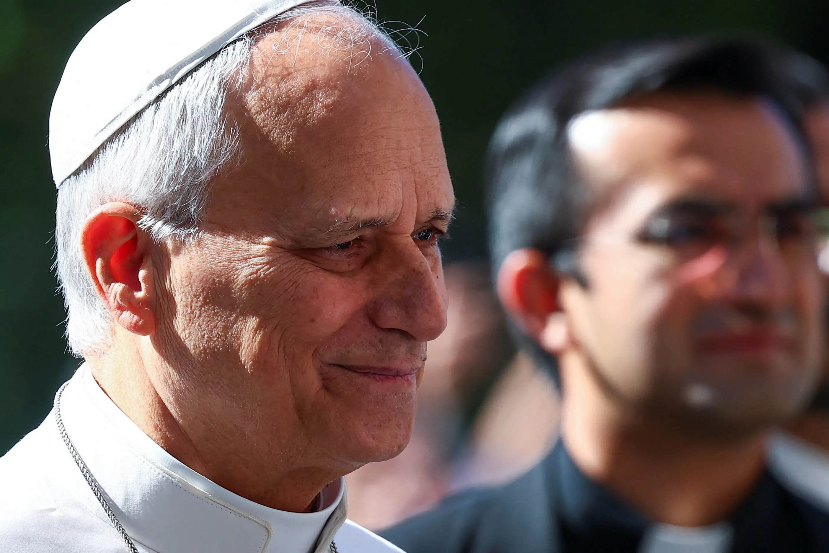 <p>Pope Leo arrives at Gemelli Hospital ahead of the pontiff's surgery to remove a lung nodule, in Rome. Photo: Reuters </p>\\n