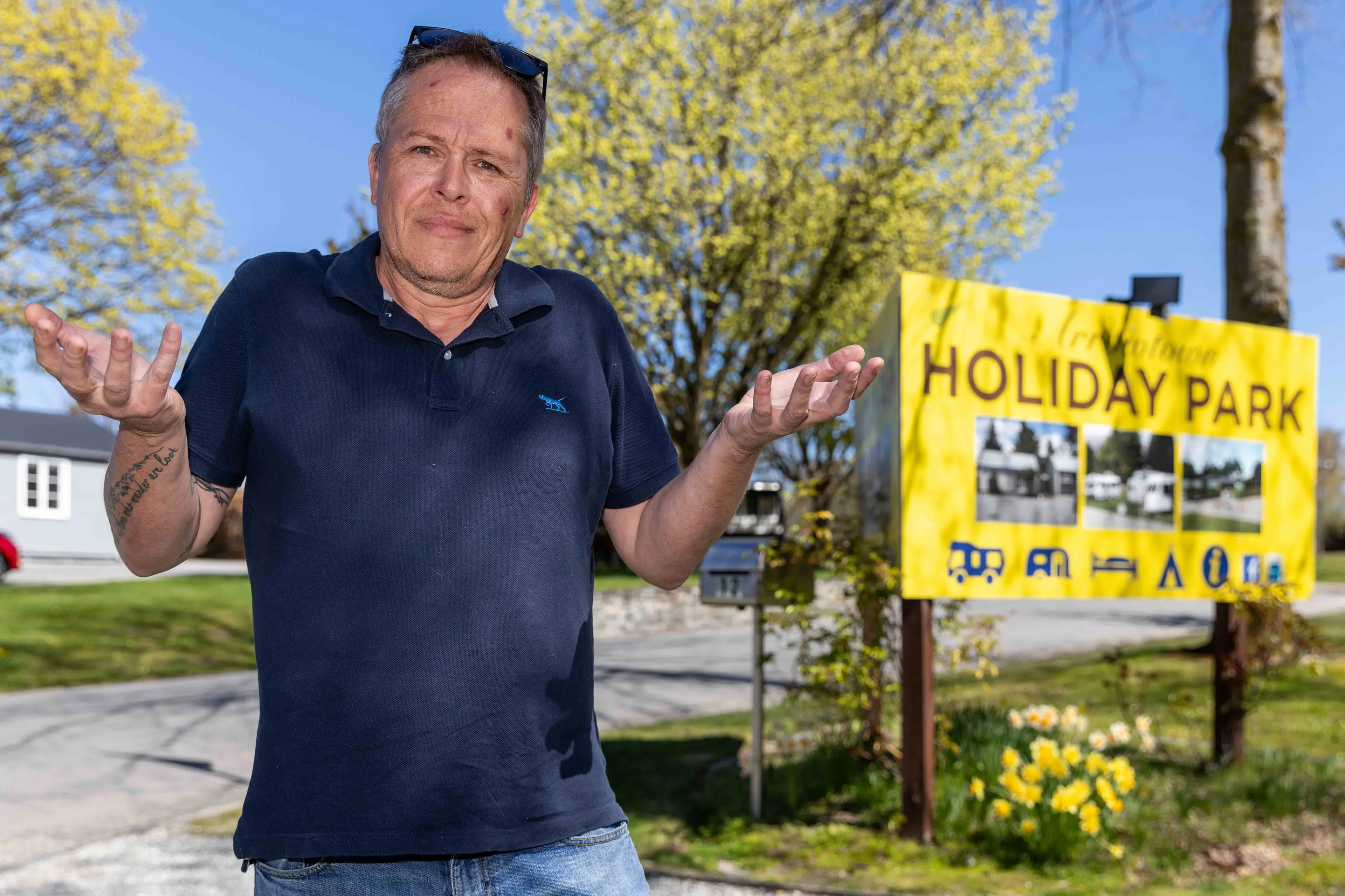 Unhappy camper: Mike Cook was trespassed from Arrowtown Hampshire Holiday Park, and all Hampshire holiday parks, in late August. Photo: James Allan Photography