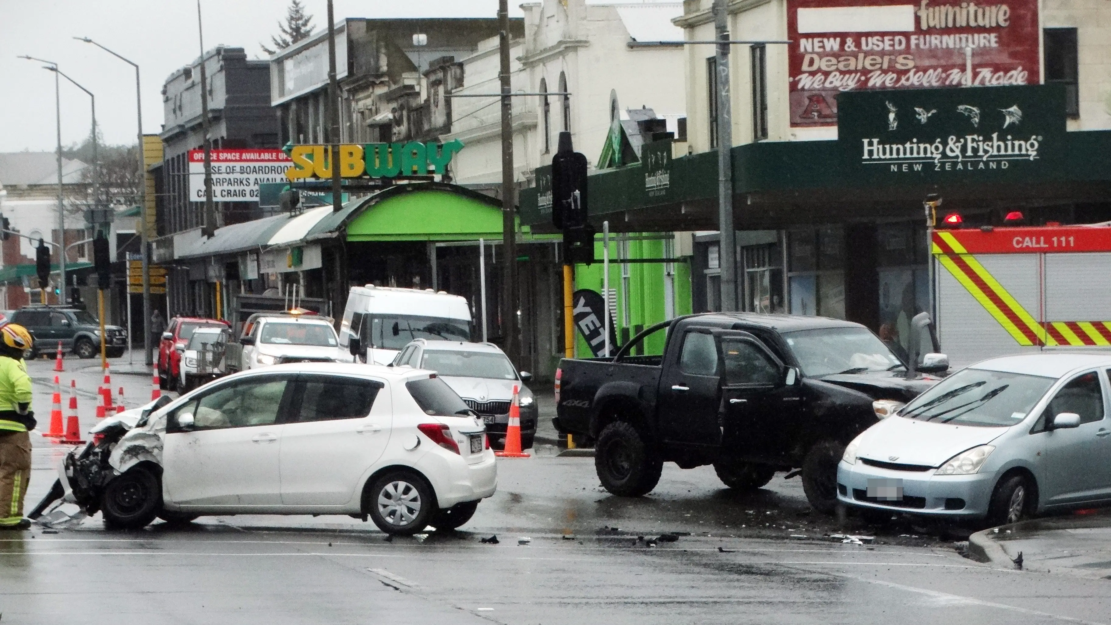Two in hospital after crash in Oamaru