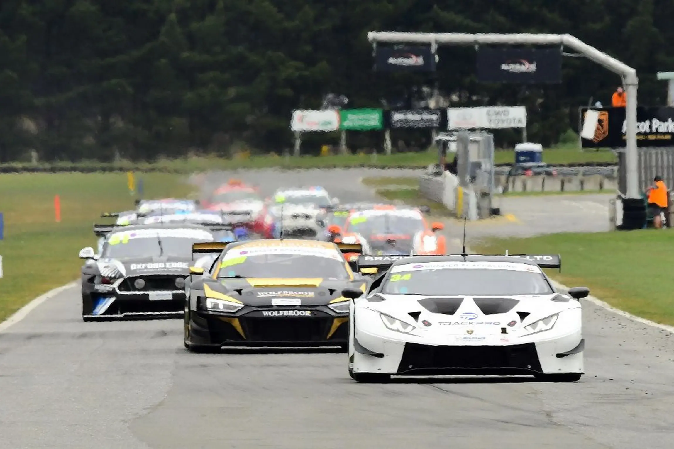 Invercargill driver Glen Brazier and his co-driver Andrew Waite in their Lamborghini Huracan on their way to second place in last year\\u2019s 3 Hour South Island Endurance Race at Teretonga Park in Invercargill. Brazier and Waite lead this season\\u2019s 3 Hour Championship as it comes to Teretonga Park this weekend. Photo: Dave Loudon