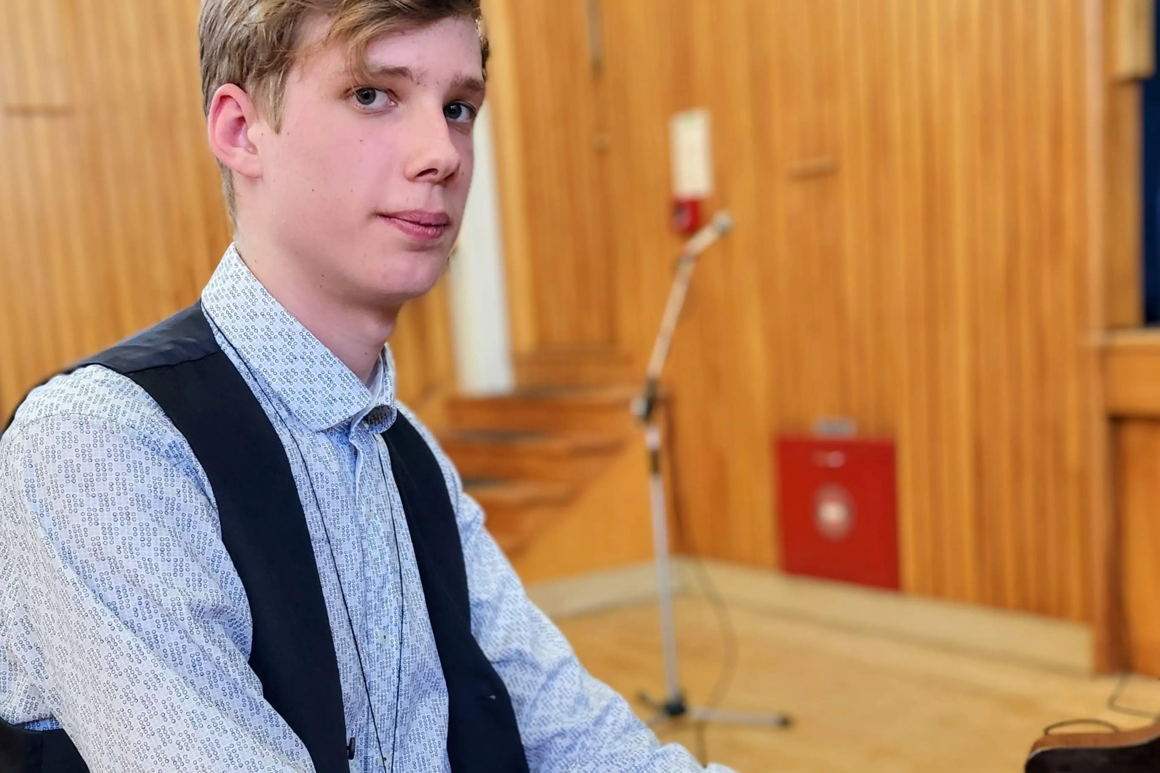 Year 13 pianist Tim Kirke from Timaru has been awarded the\\u00A0Ashburton Musical Club scholarship award. Photo: Supplied
