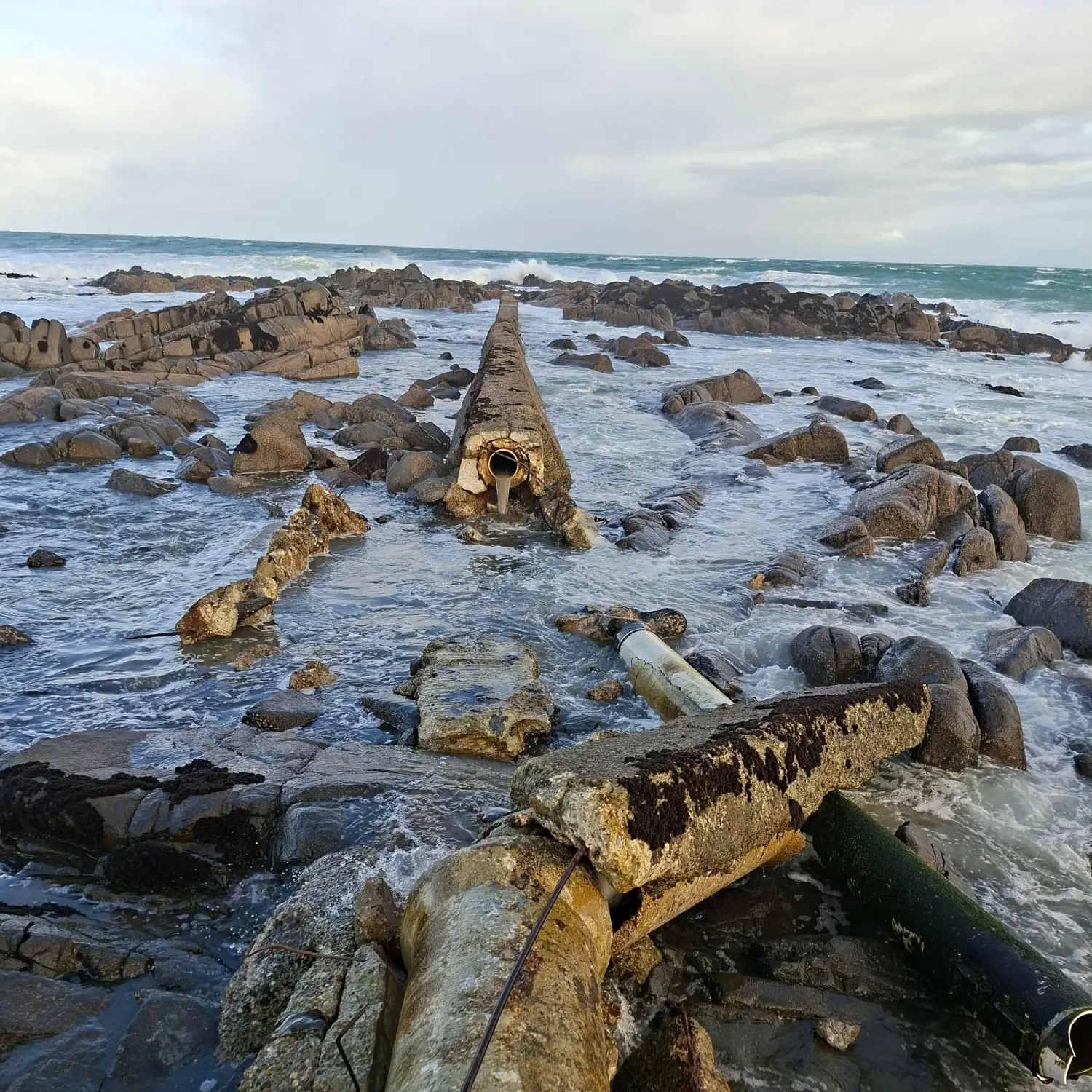 Council pinged after wastewater spills on to Bluff foreshore