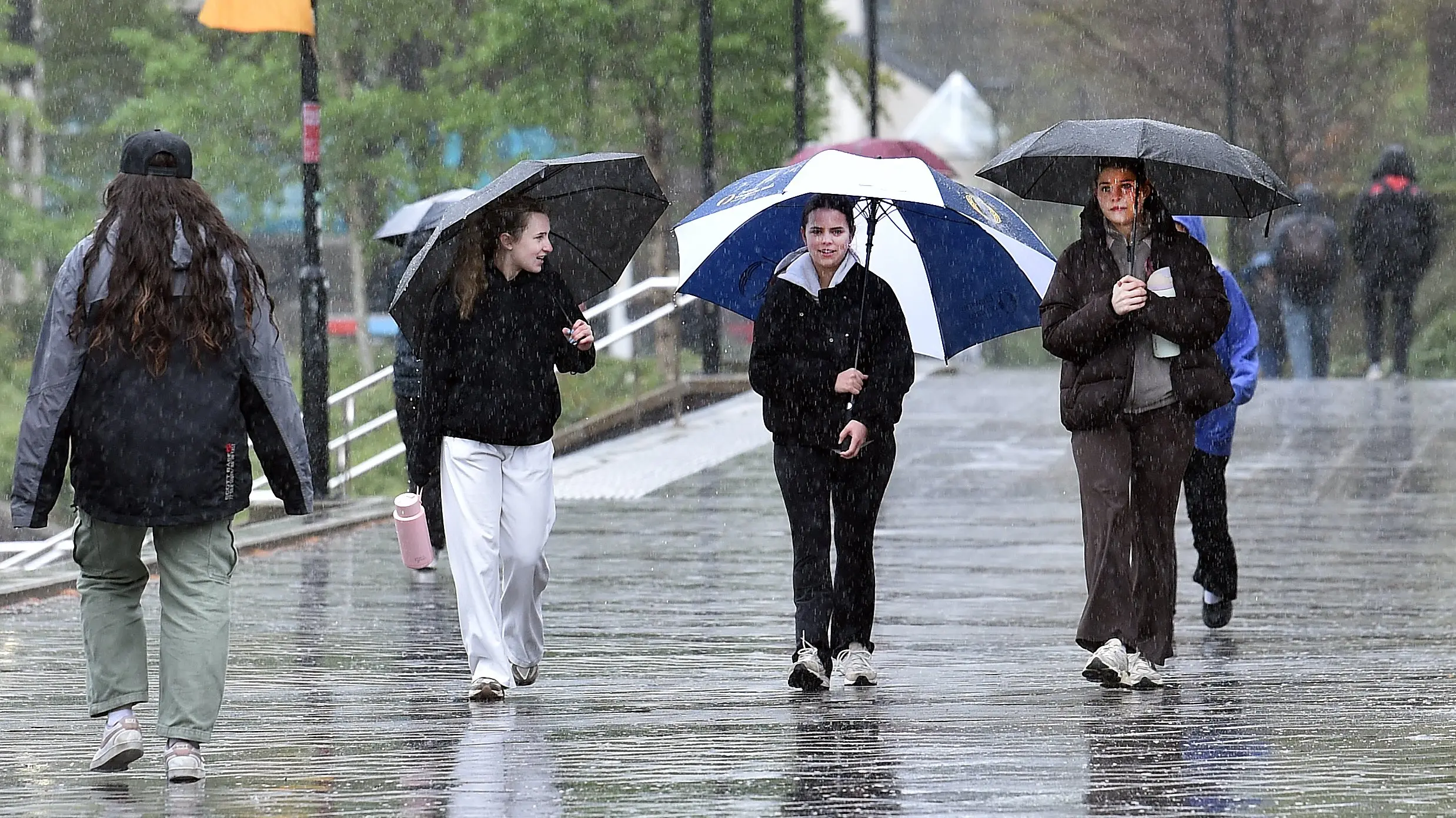 Umbrella academy on uni grounds