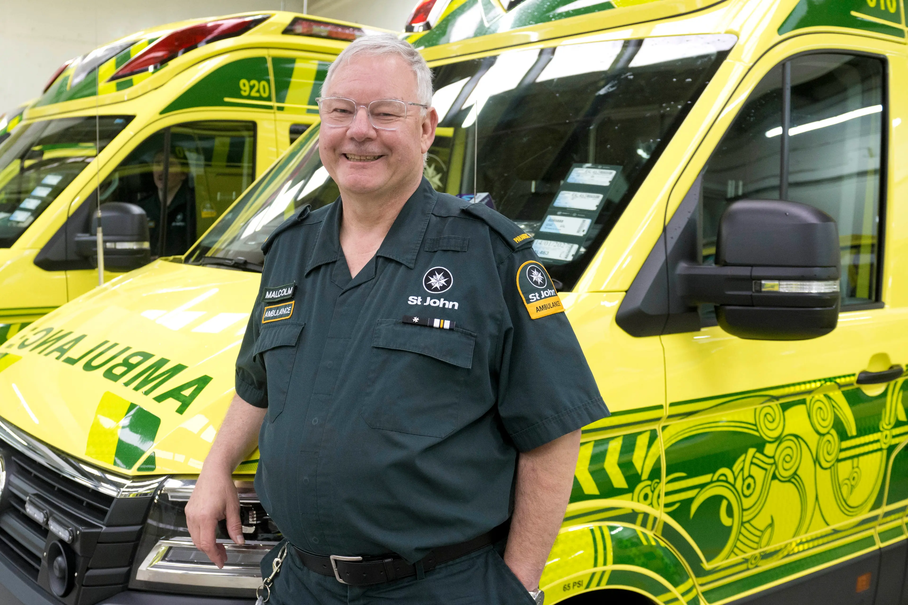 Long-serving Hato Hone St John paramedic Malcolm Johnston has retired. Photo: Gerard O\\'Brien