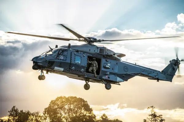 The teenager was found by the crew of a NH90 helicopter. File photo: NZ Defence Force