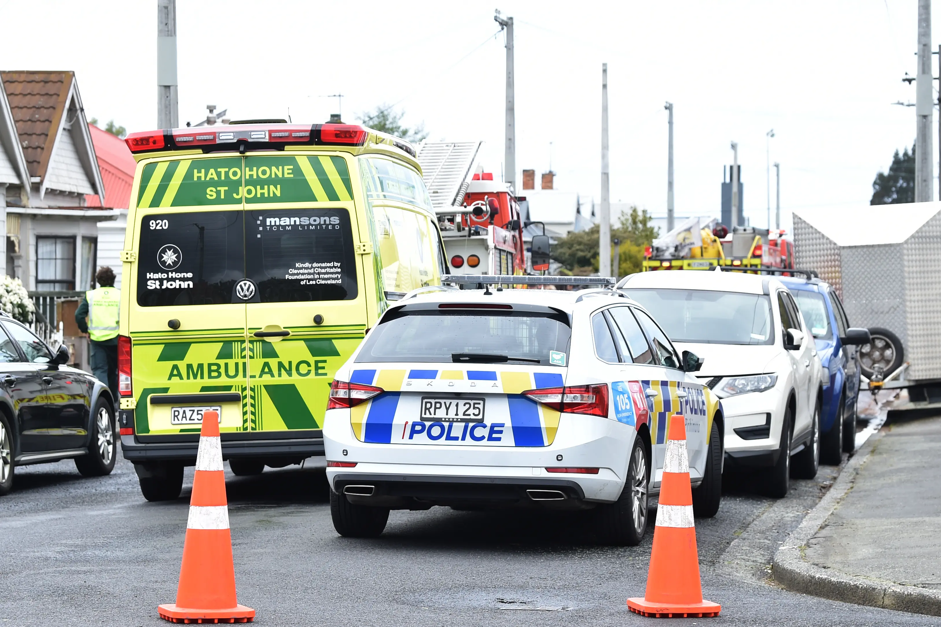 Emotional scenes in aftermath of Dunedin house fire