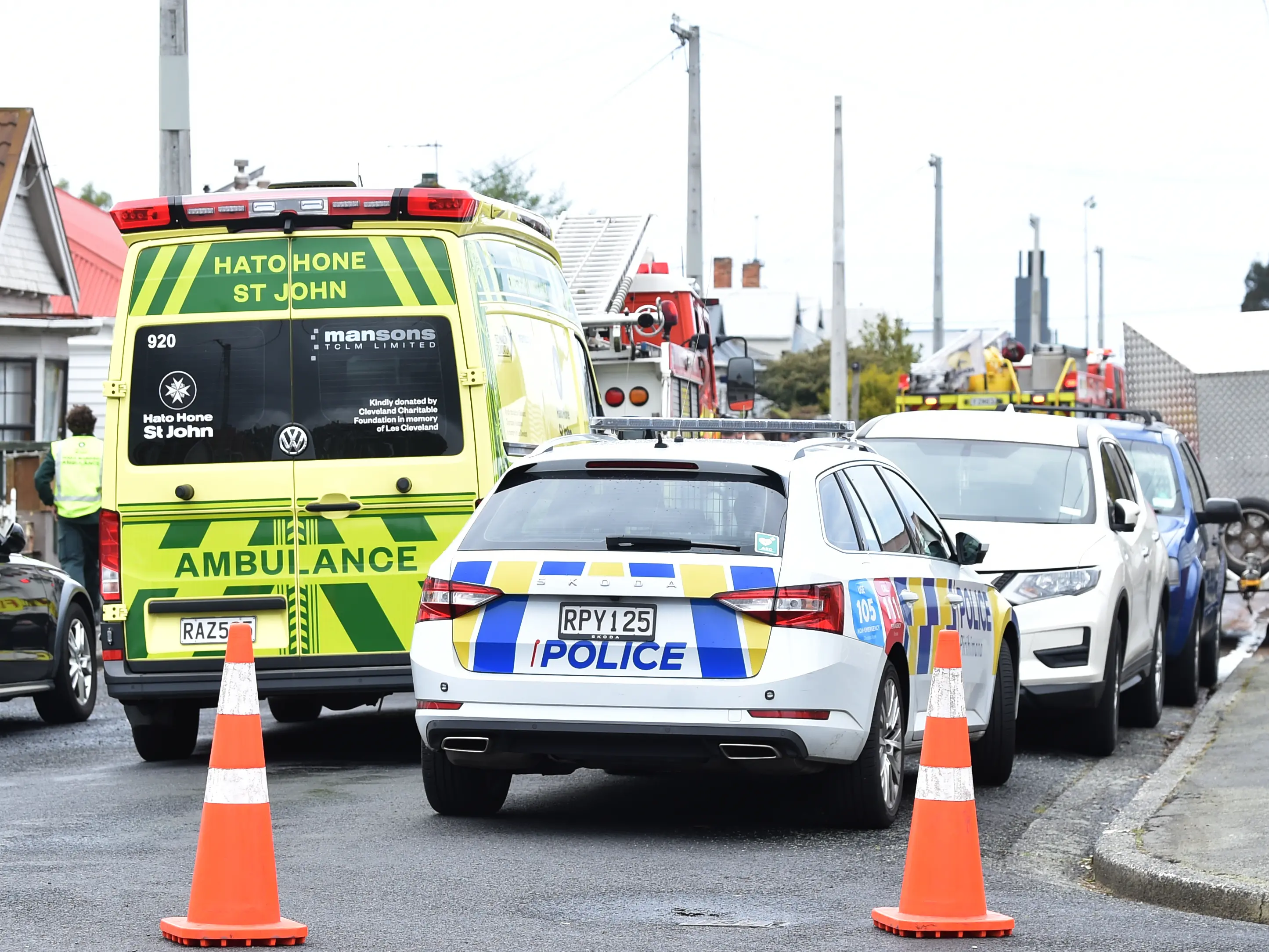 Emotional scenes in aftermath of Dunedin house fire