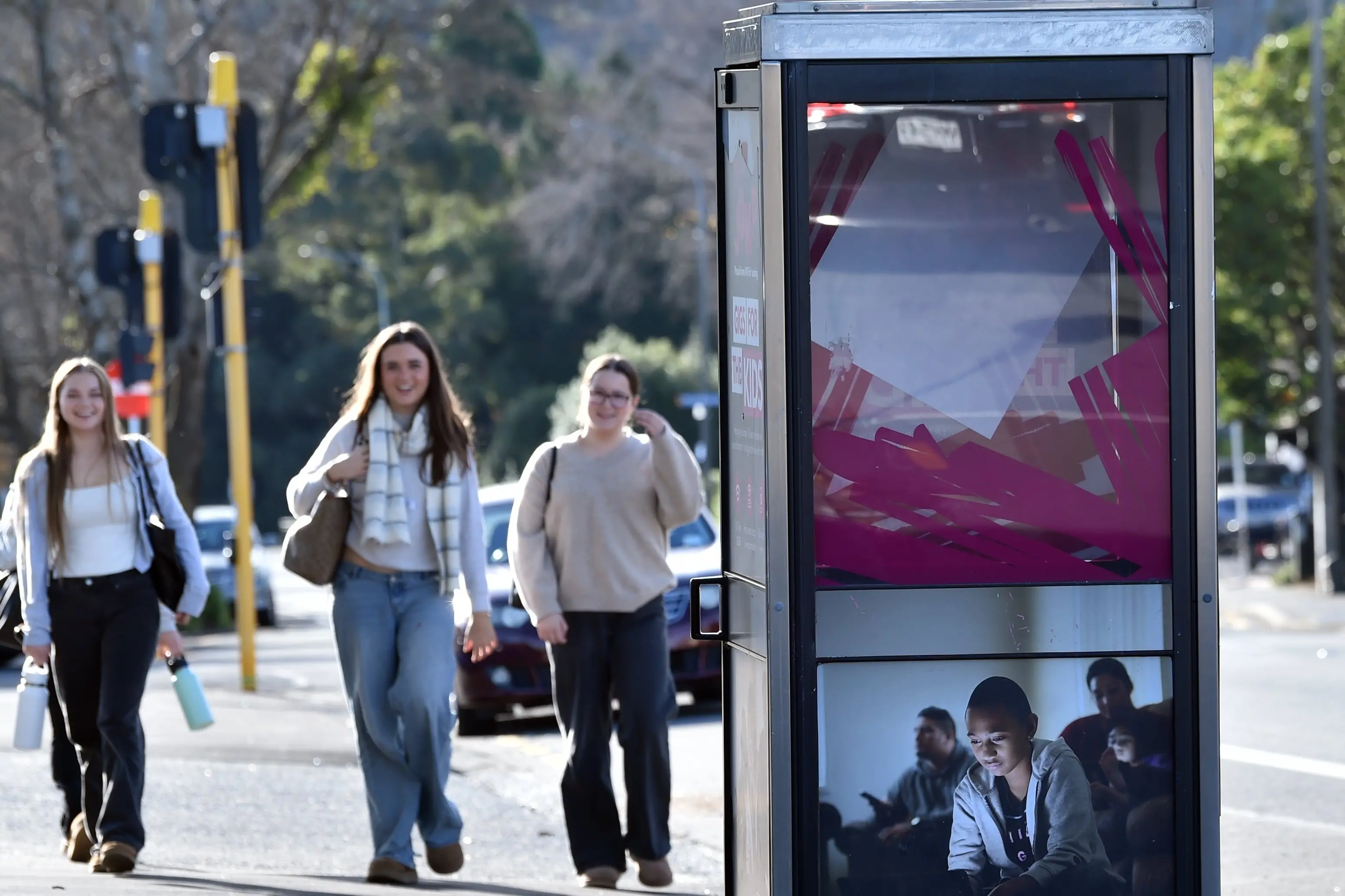 A Spark telephone booth on Cumberland St North in Dunedin. PHOTO: PETER MCINTOSH