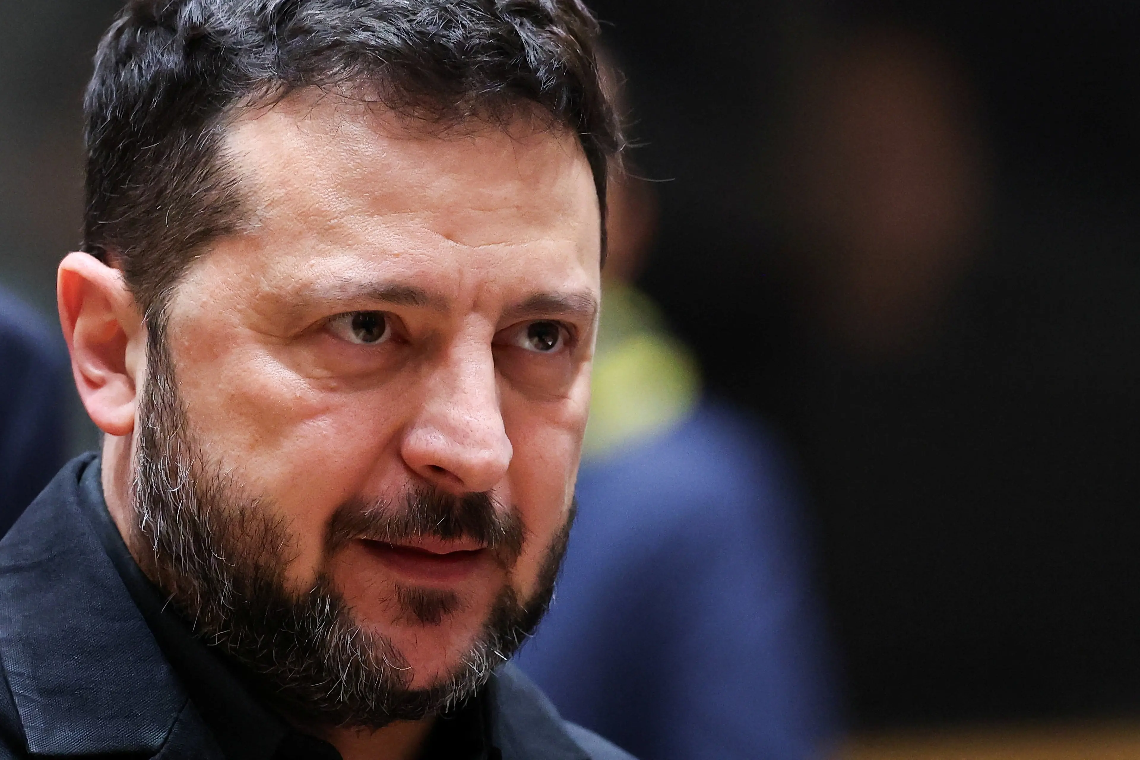 Ukraine President Volodymyr Zelenskyy attends a European Union leaders summit in Brussels. Photo: Reuters