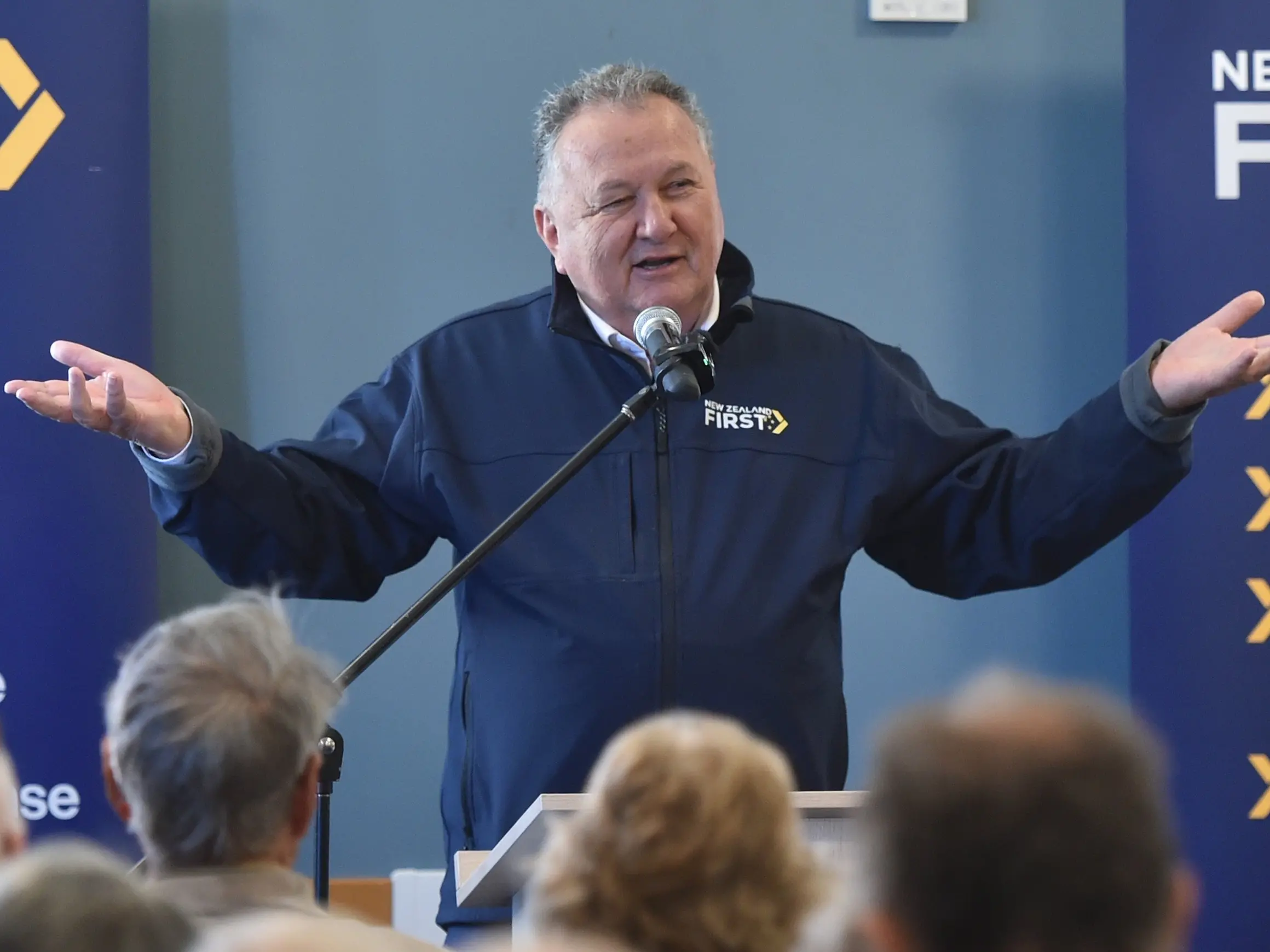 ‘Dig, baby, dig’: Jones woos packed Mosgiel room with pro-mining and drilling pitch