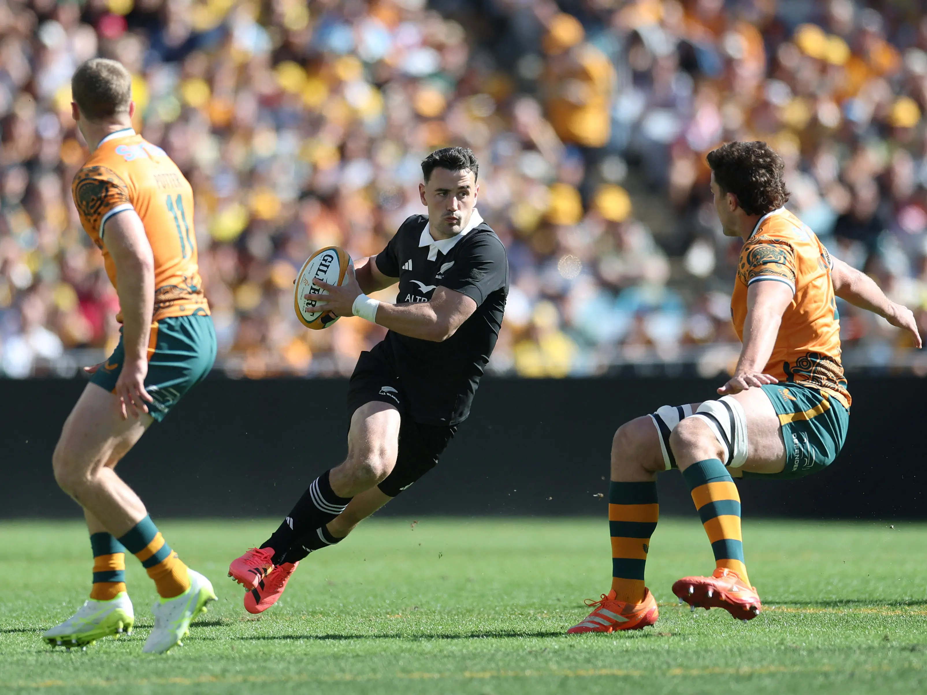 All Blacks’ first-half blitz sinks Wallabies