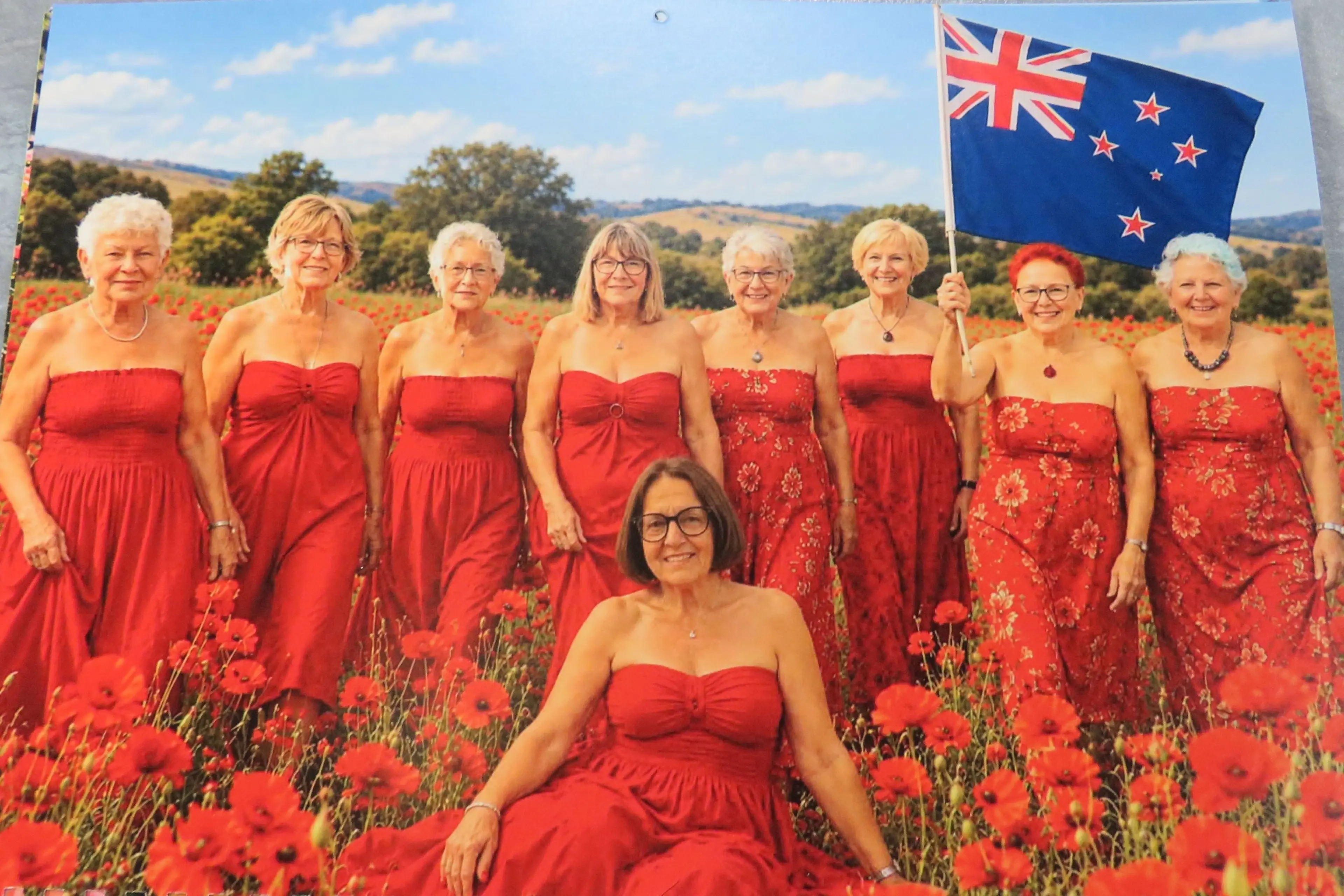 Members of Ashburton Returned and Services\\' Association women\\'s section adorn the pages of their 2027 fundraising calendar.  Image: supplied