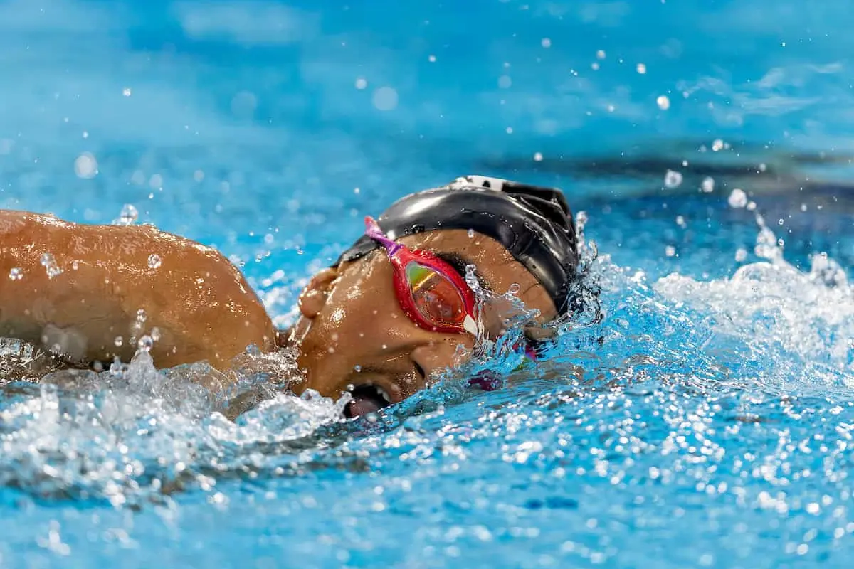 Tokomairiro High School student Kithmi Kandajodag Gama hopes to swim at the 2032 Brisbane Paralympics. Photo: Supplied
