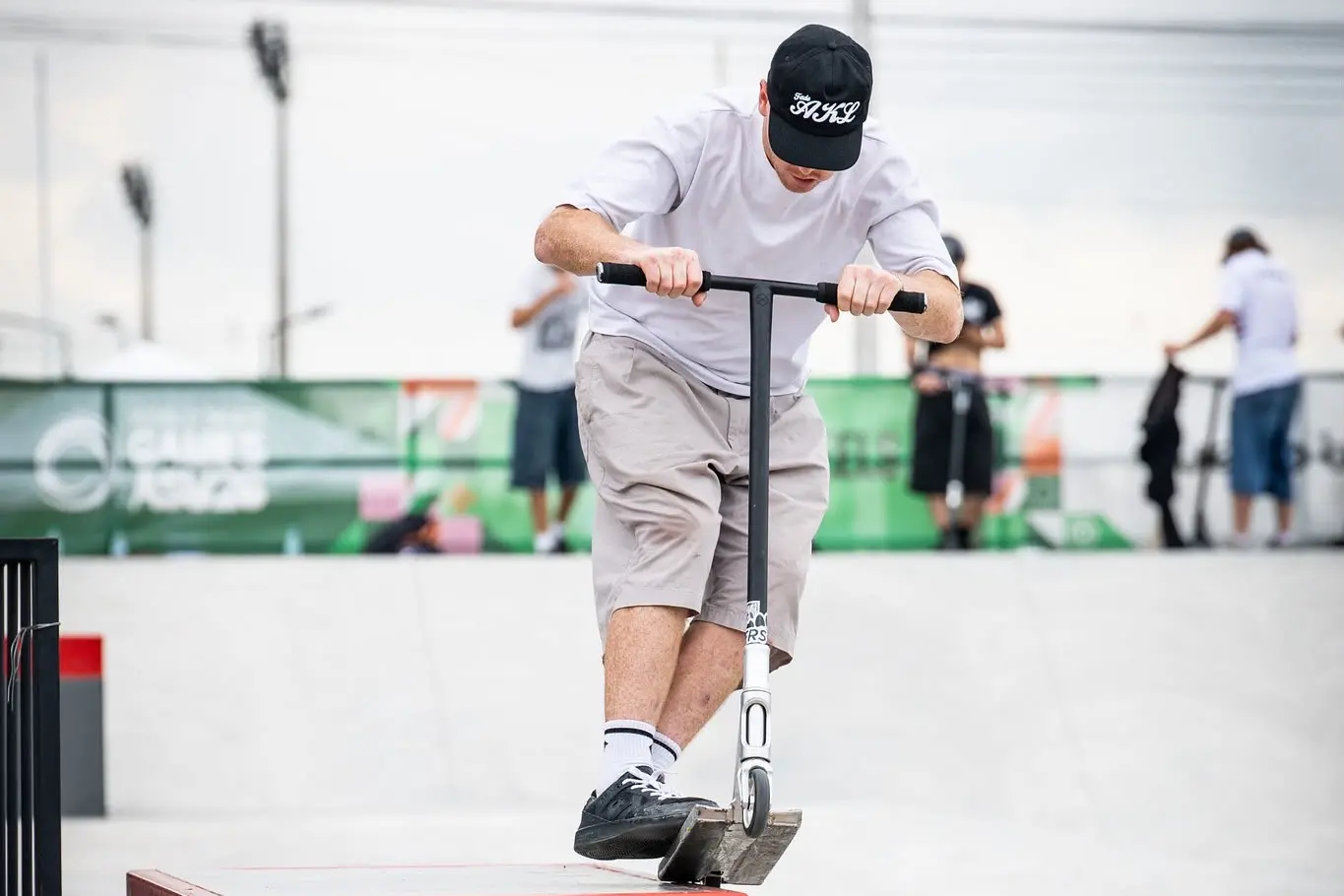 Mosgiel born and raised international scooter competitor Cory Griffiths competes during the 2026 World Skate Games in Asuncion, Paraguay, this month. Photo: Shelby Grimnes