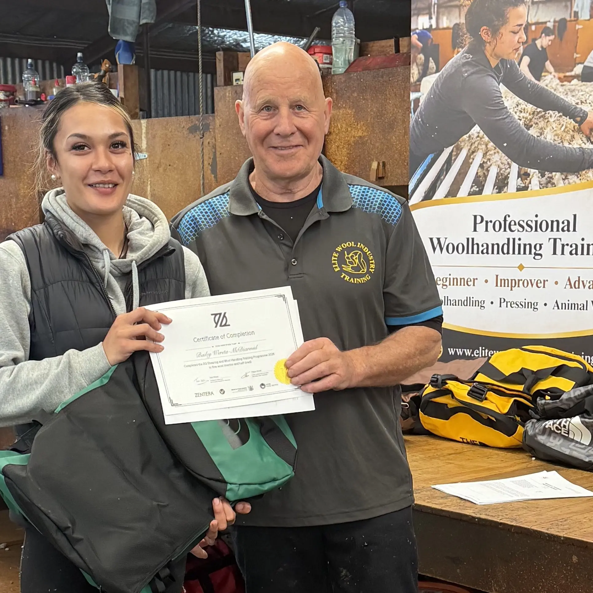 Merino harvesting cadetship opens up new woolshed skills