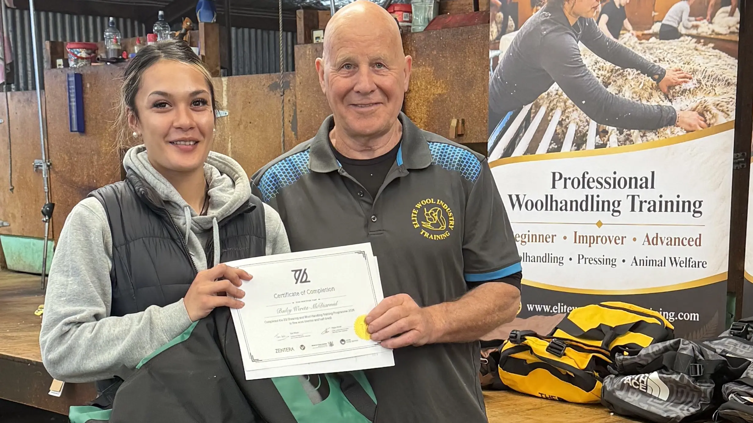 Merino harvesting cadetship opens up new woolshed skills