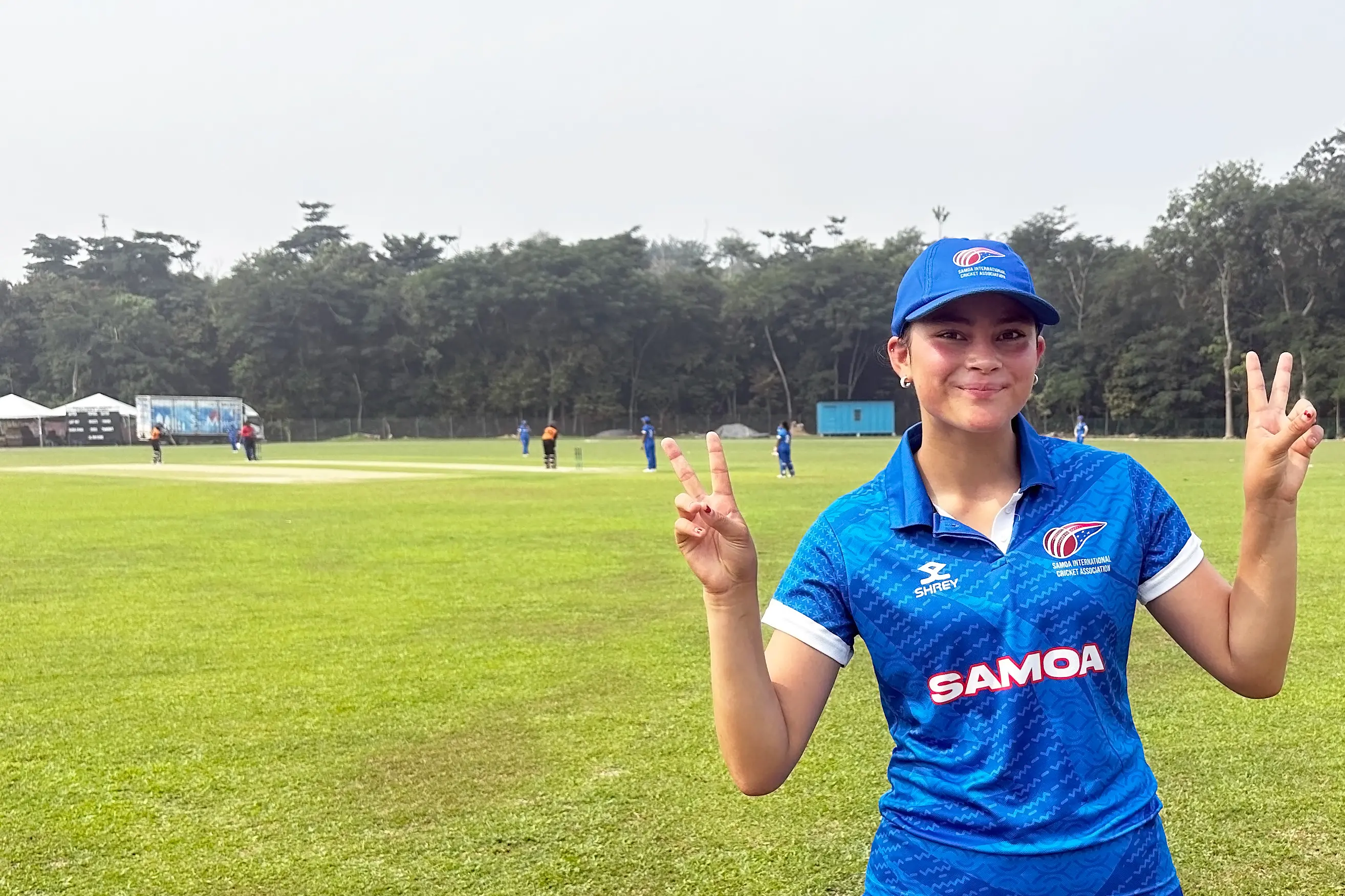 Alexandra cricketer Kiri Morgan,15, is ready to play in Malaysia with the Samoa under-19 women\\'s cricket team over the school holidays. The team qualified for the under-19 World Cup to be played in Nepal and Bangladesh early next year. Photo: Supplied