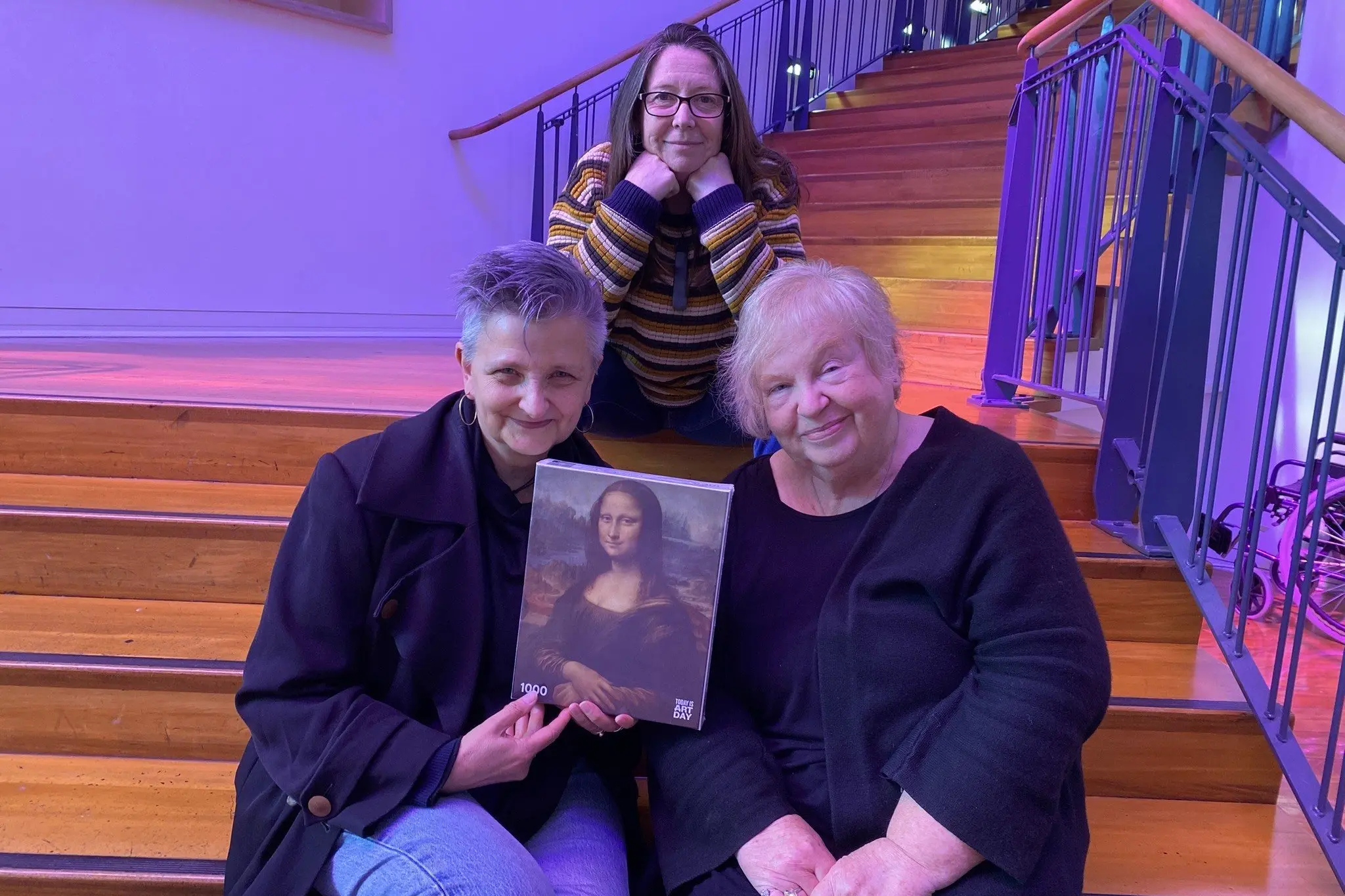Founding members of Dunedin\\'s Wow! Productions (from left) Hilary Halba, Cindy Diver, and Lisa Warrington, are looking forward to the theatre collective\\'s upcoming 30th anniversary celebrations and to producing a new play, Eating the Mona Lisa, by Amy Wright, in 2027. Photo: Brenda Harwood