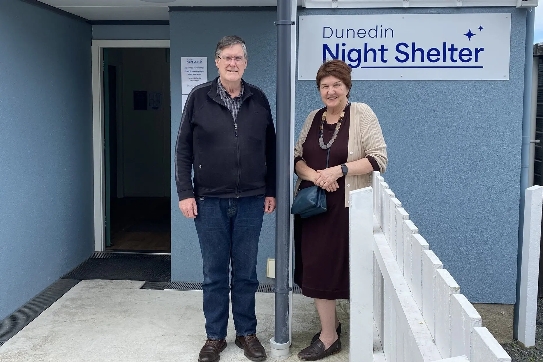 Dunedin Night Shelter manager David McKenzie and board member Jenny Turnbull say the night shelter is busy as the organisation heads into its annual street appeal on November 5-6. Photo: Brenda Harwood