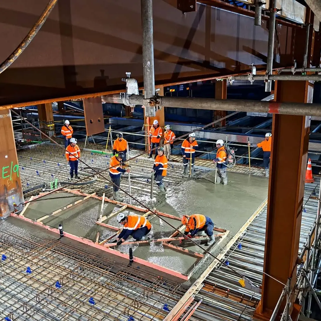‘Sizeable start’: Concrete pour at hospital