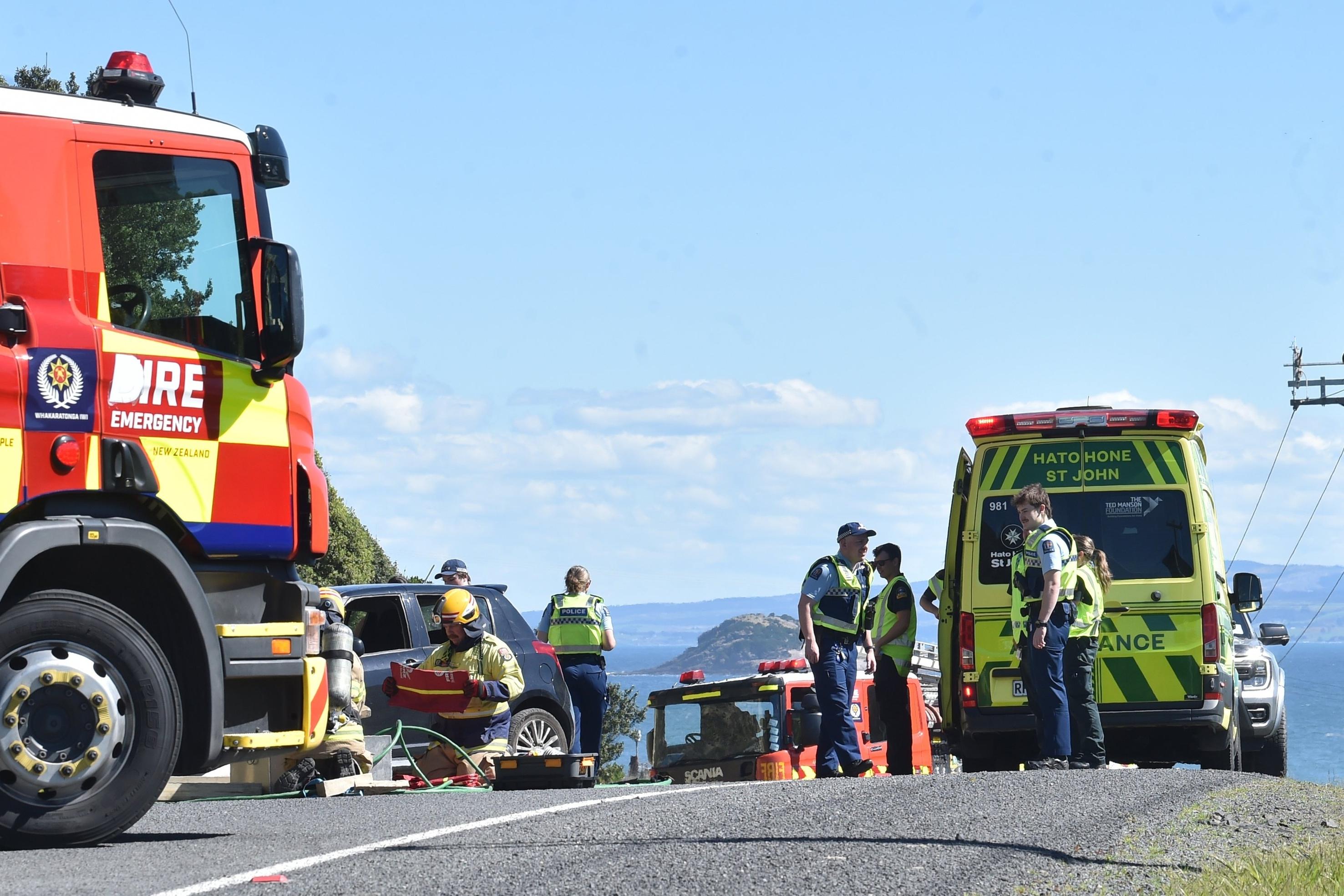 Eine Person bei einem Autounfall mit zwei Fahrzeugen südlich von Dunedin ...