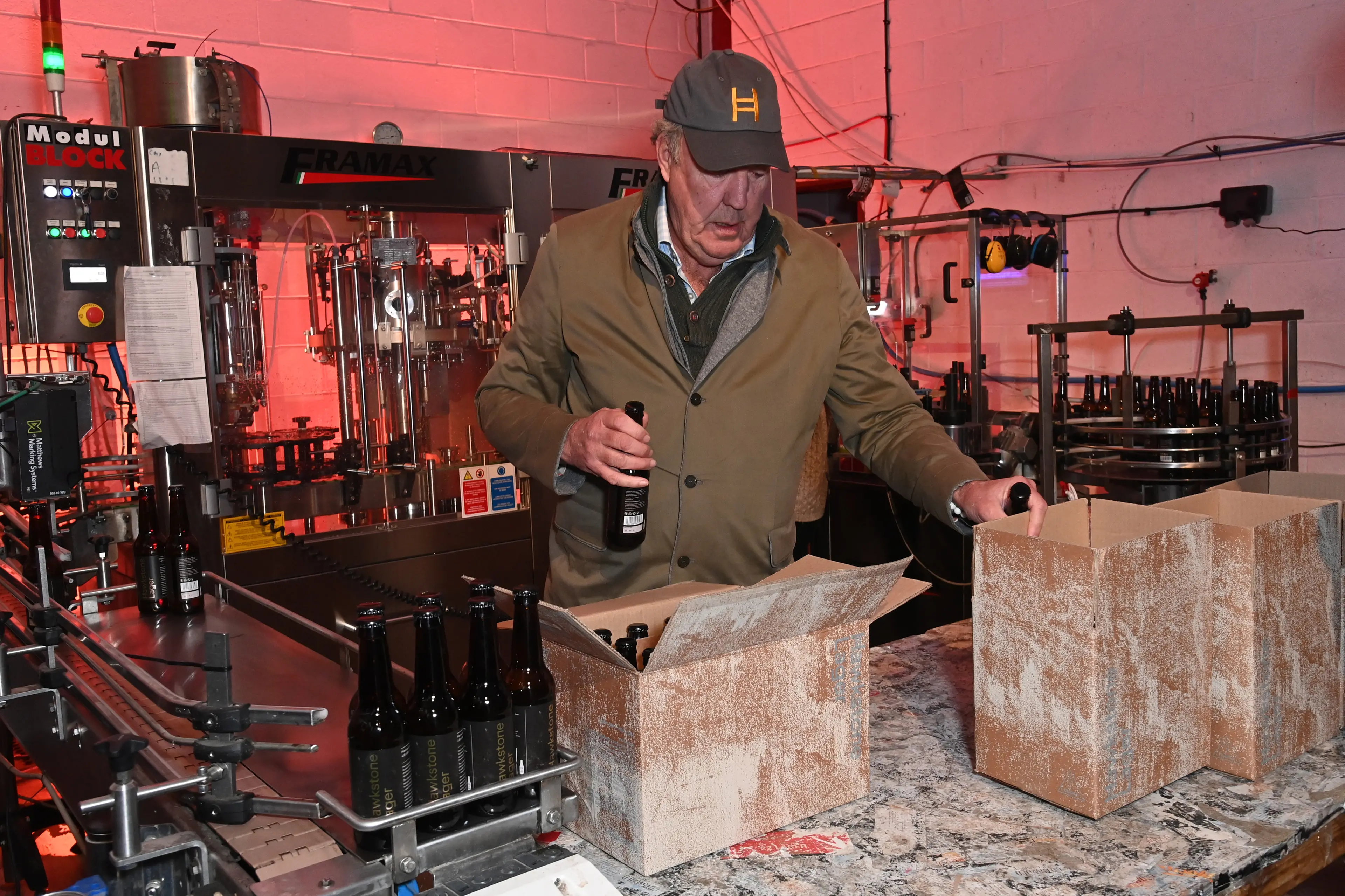 Jeremy Clarkson attends the Hawkstone lager launch in, 2021 in Bourton-on-the-Water, England. Photo: Getty