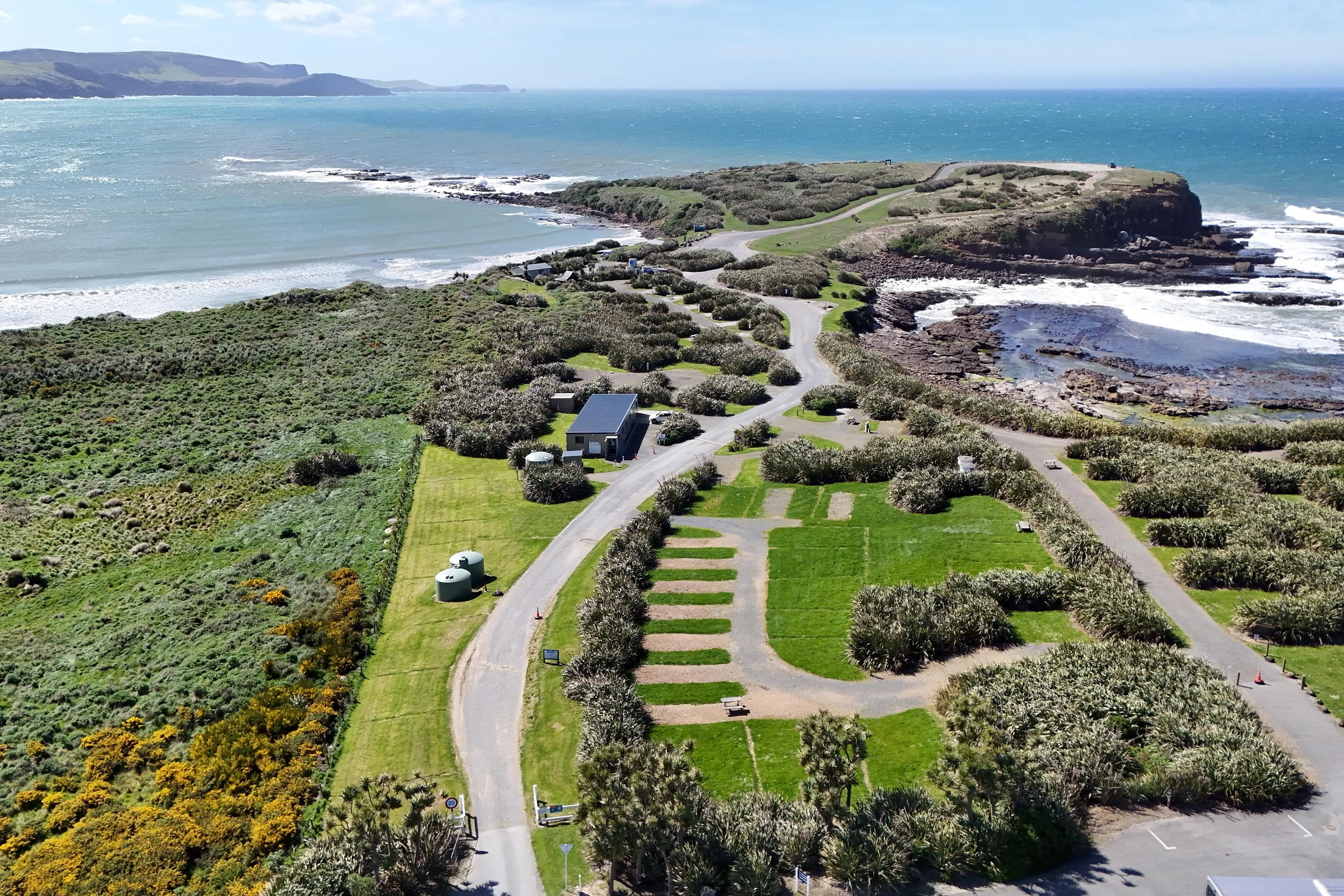 Curio Bay campground is located just over an hour from Invercargill, in the Catlins. Photo: Stephen Jaquiery