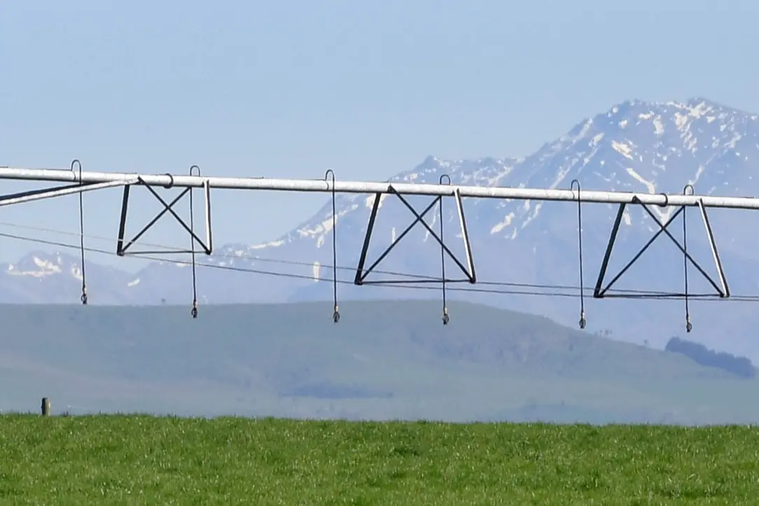 Widespread irrigation in North Otago has transformed the district into a green oasis. Photo: Stephen Jaquiery