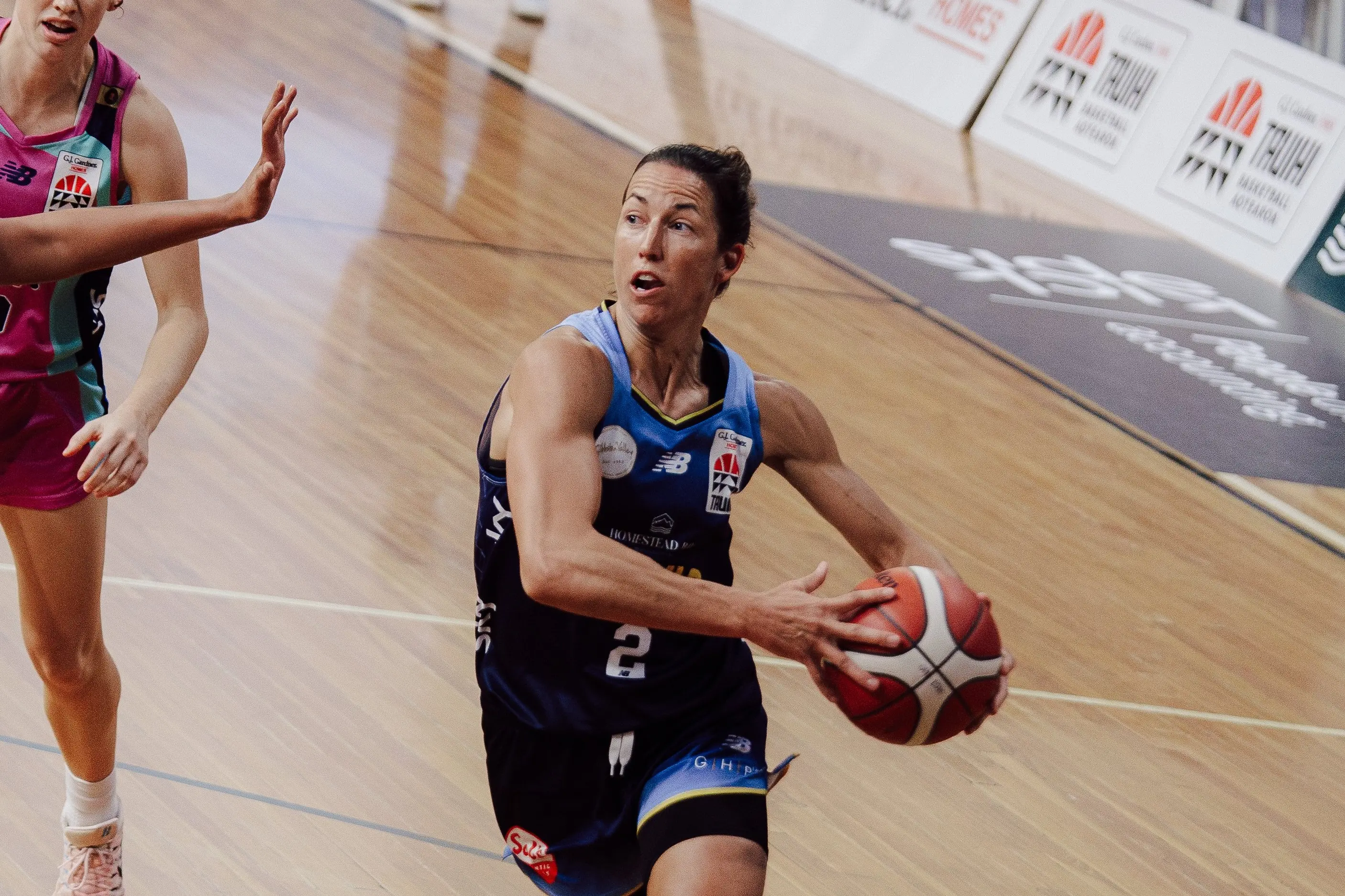 Julie Wojta had a big night for the Southern Hoiho against the Whai in Dunedin. Photo: Abigail Urlich