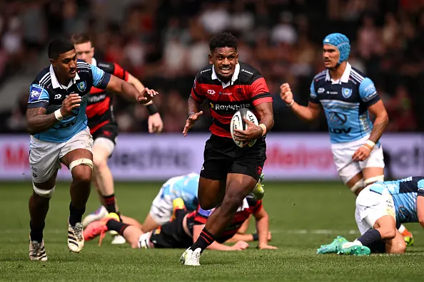 Jone Rova on the charge for Canterbury against Northland. Photo: Getty Images