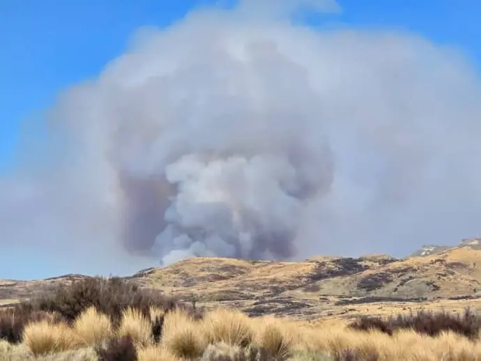 Blaze in Central Plateau military zone sparked by gunfire