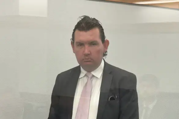 <p>Adam Burton was sentenced in the Wellington District Court after admitting to a charge of blackmail.</p>\\n