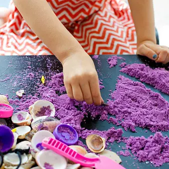 Asbestos testing for sand-related toys