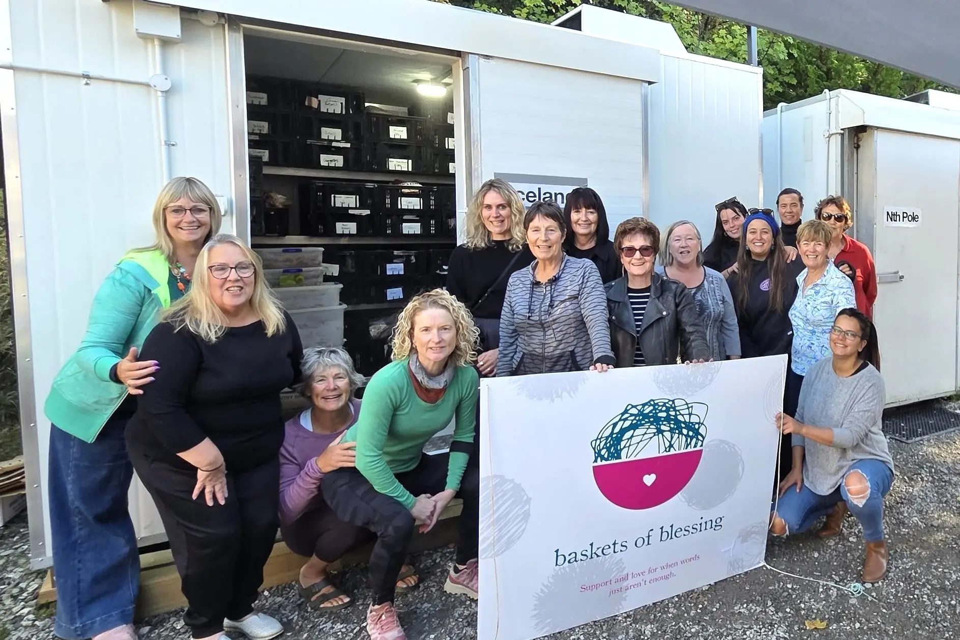 Upgrade coming: Basket of Blessings volunteers at the charity\\u2019s Arrowtown base.