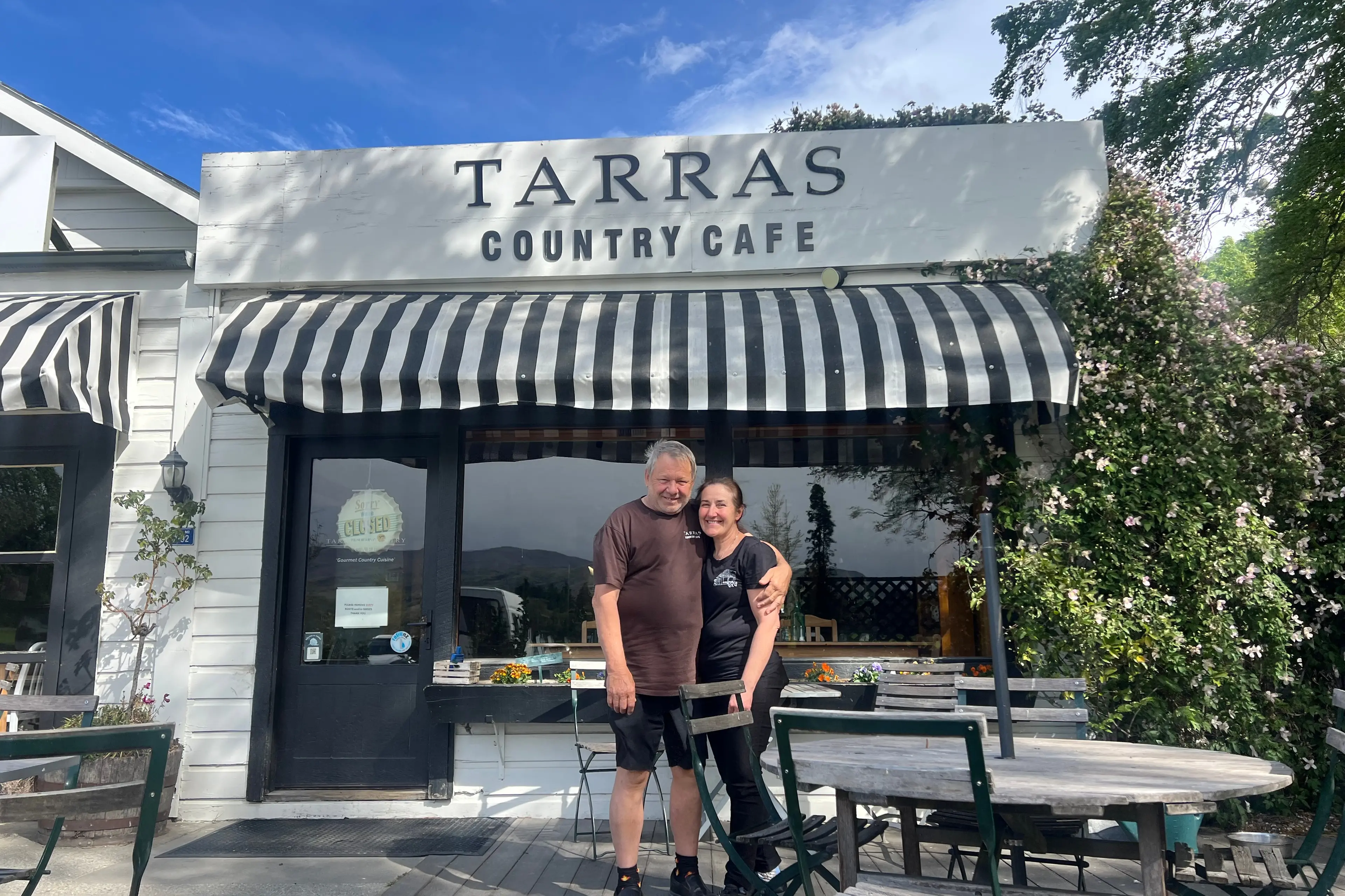 Tarras Country Cafe owners Paul Seeney and Antonia Wilson are moving on once with their lease ends next month. Photo: Carys Trotter
