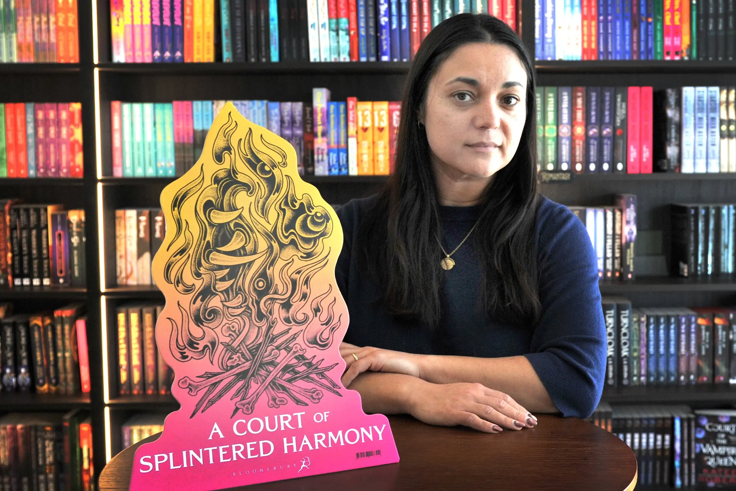 The Ink Pot owner Colette Palmer says the bookstore\\'s order for the new Sarah J. Maas novel,  \\'A Court of Splintered Harmony\\', did not arrive when it was meant to \\u2014\\u00A0leaving customers empty-handed. Photo: Peter McIntosh