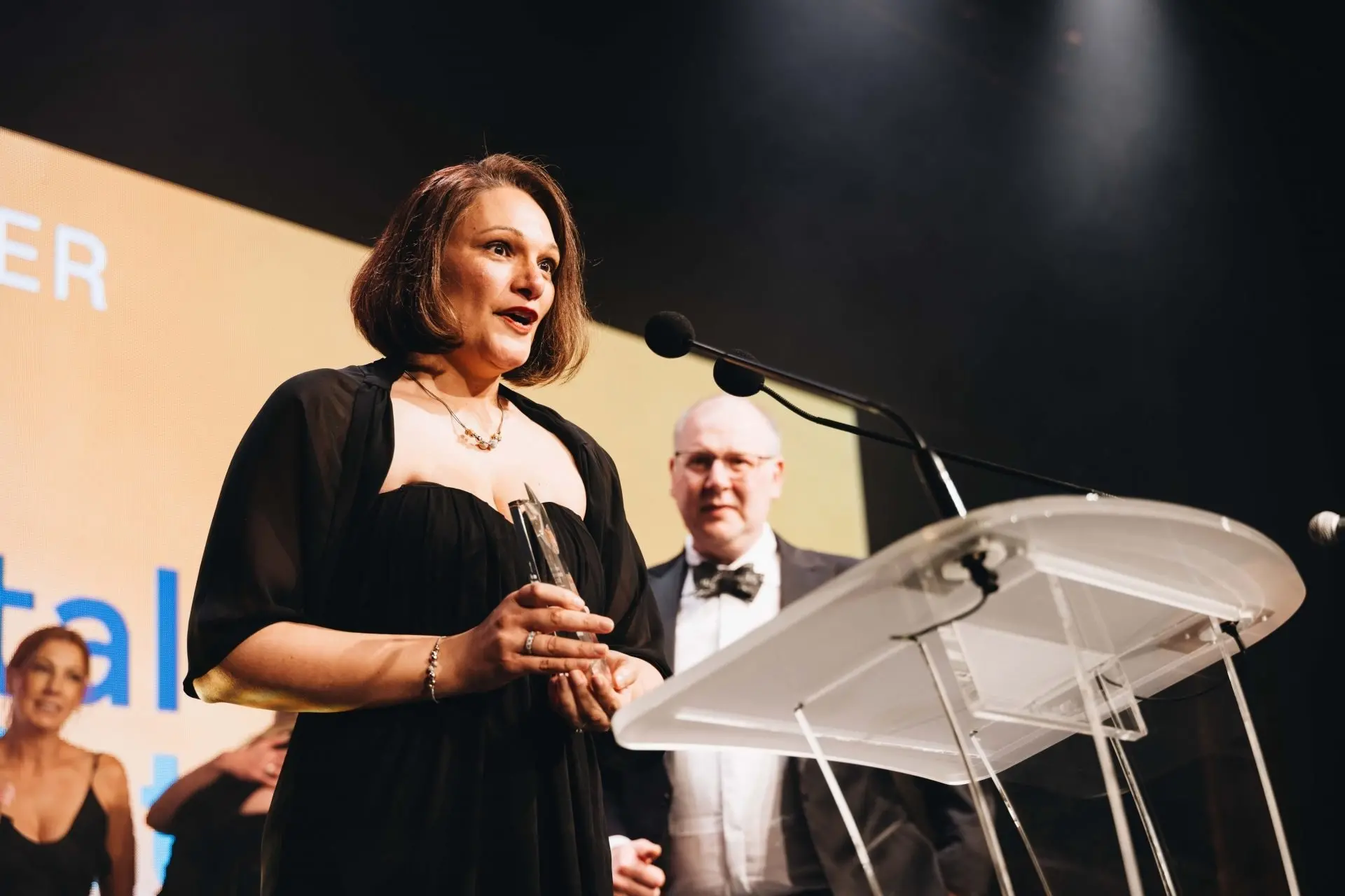 Pivotal Point Charitable Trust founder and chief executive Lisa Leftley pictured accepting an award at an event last year. PHOTO: ARA JAY MEDIA