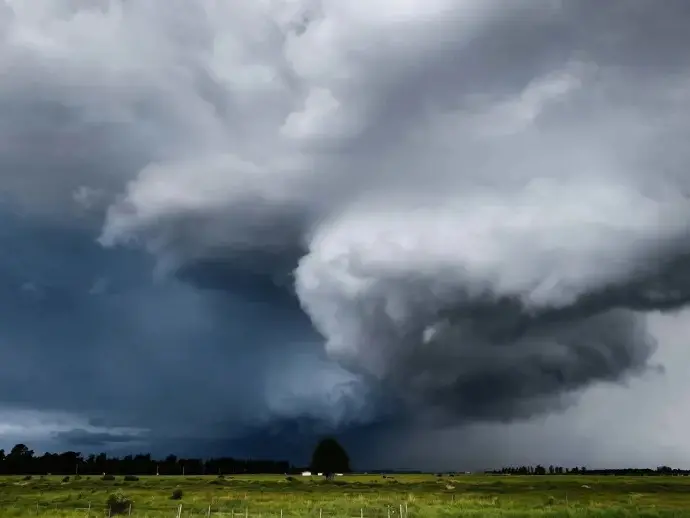 'That's a f****** tornado': Canterbury farmer sees twister from tractor