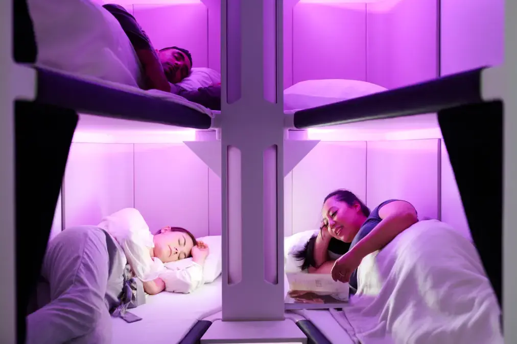 The Economy Skynest will have six bunk style beds similar in size to business class beds. Image: supplied