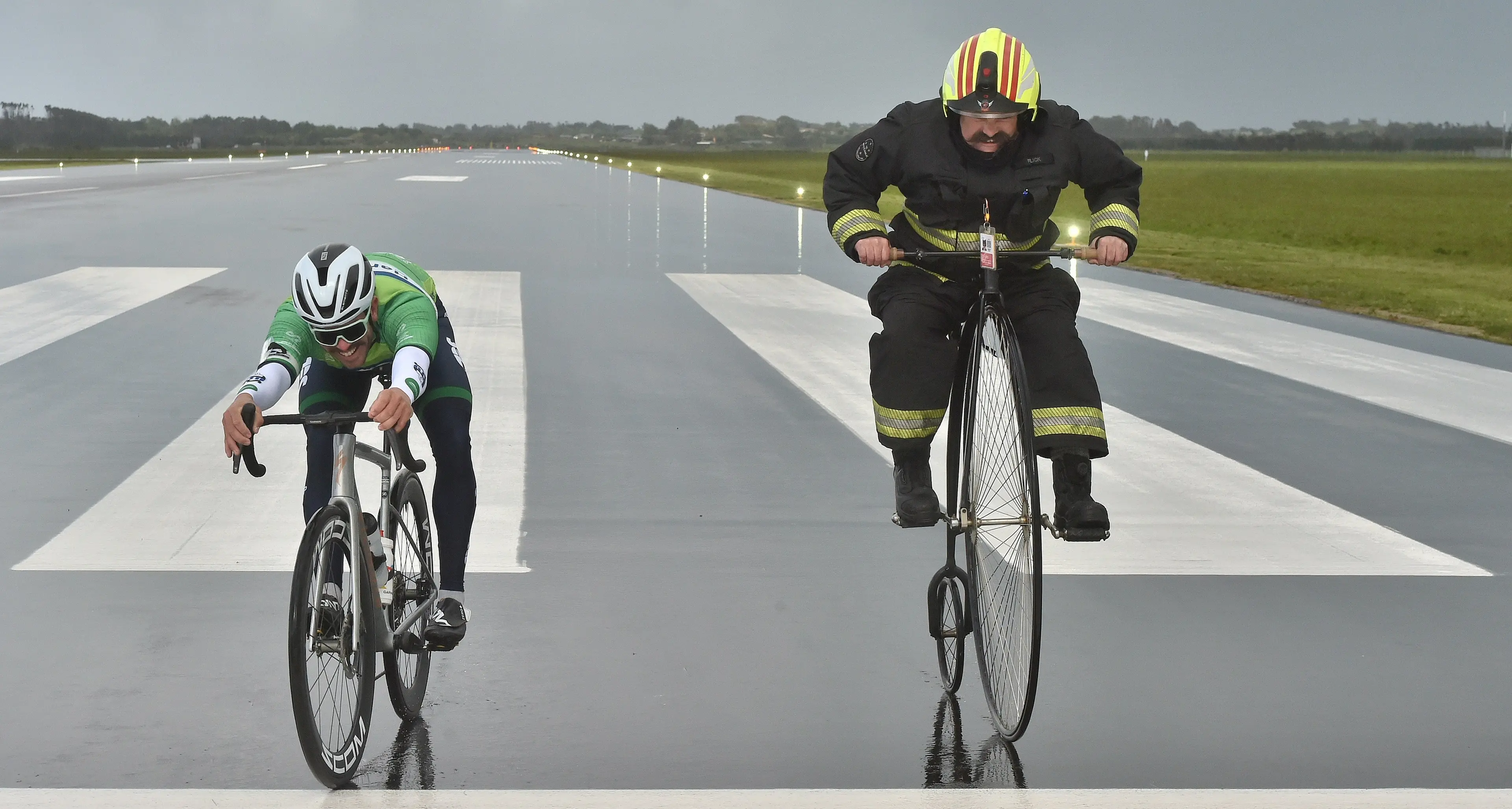 High-speed runway sprint sets scene for Tour of Southland