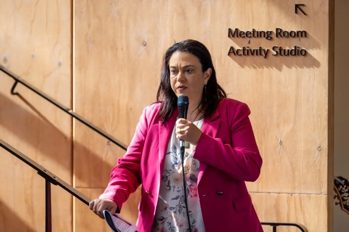 Minister for the Prevention of Family Violence and Sexual Violence Karen Chhour. Photo: RNZ / Nate McKinnon